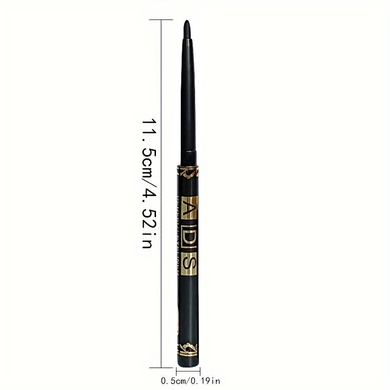 3pcs Waterproof Black Eyeliner Pencils - Long-Lasting, Smudge & Sweat Proof, Bold Eye Makeup - Beauty & Beyond