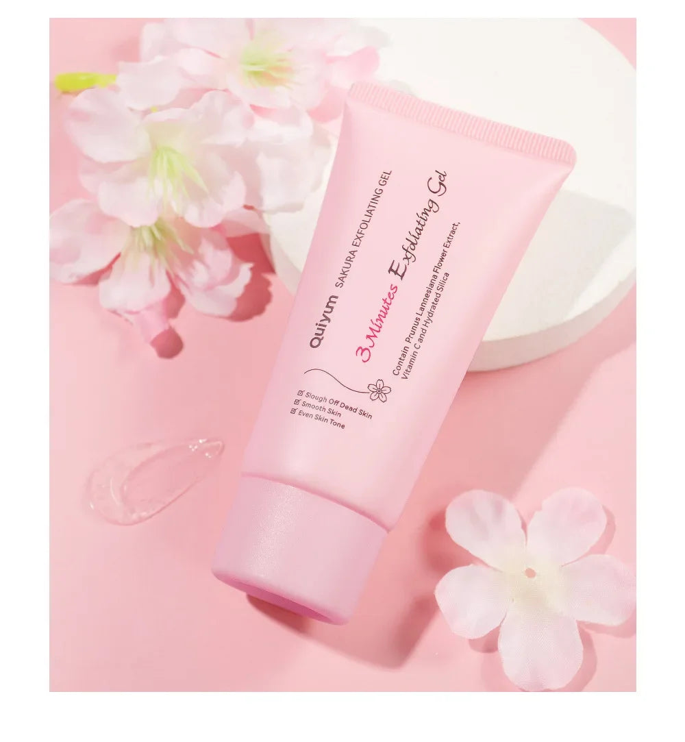 Sakura Exfoliating Peeling Gel – Moisturizing & Nourishing Facial Scrub - Beauty & Beyond