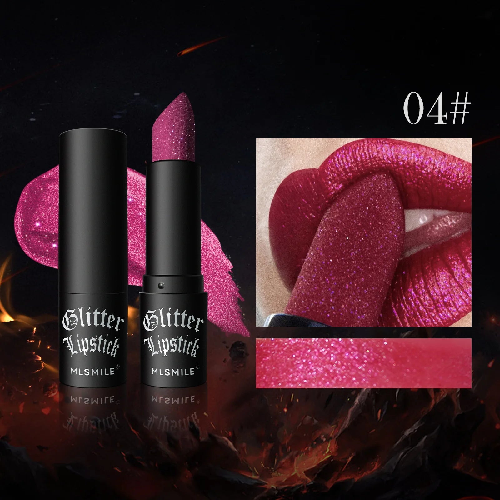 Multi-Color Non-Stick Cup Matte Lipstick – Flash Lasting, Easy Color, Diamond Lipstick for Dark Halloween Look - Beauty & Beyond