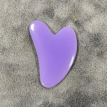 1PC Heart-Shaped Gua Sha Massager - Beeswax Scraper for Face, Spa & Acupuncture Tool - Beauty & Beyond