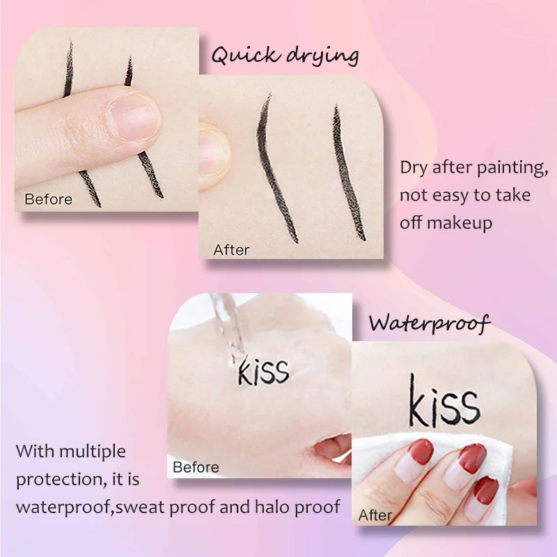 Double Trouble Eyeliner – Stamp & Line! Quick-Dry, Waterproof Magic for Fierce, Flawless Wings All Day Long - Beauty & Beyond