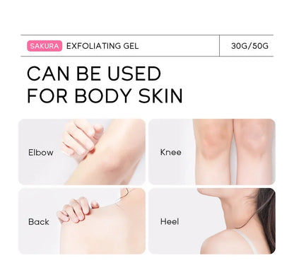 Sakura Exfoliating Peeling Gel – Moisturizing & Nourishing Facial Scrub - Beauty & Beyond