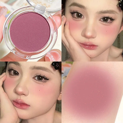 Monochrome Matte Blush – Whitening Effect, Natural Nude Shades, Soft Smudge Finish, Vitality Glow - Beauty & Beyond