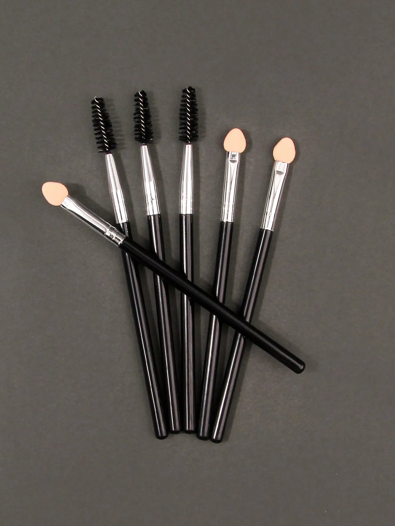 6PCS Premium Latex Double-Sided Eyeshadow Brushes – Single-Head Sponge & Smudge Makeup Tools