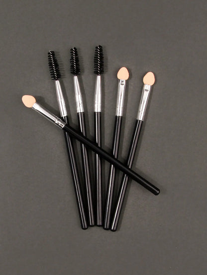 6PCS Premium Latex Double-Sided Eyeshadow Brushes – Single-Head Sponge & Smudge Makeup Tools
