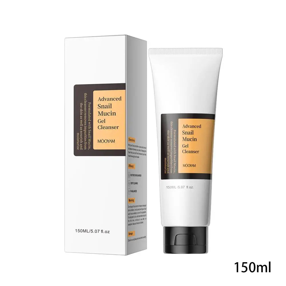 150ml Snail Facial Cleanser - Snail Mucin, Brightening Gel, Moisturizing, Oil-Free Face Wash - Beauty & Beyond