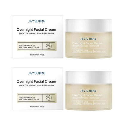 Pine Night Cream – Hydrating, Retinol & Hyaluronic Acid, Brightening & Firming Overnight Moisturizer - Beauty & Beyond
