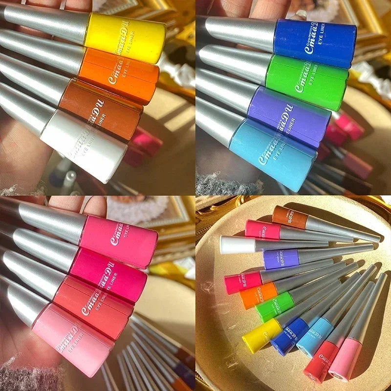 Bold Rainbow Liquid Eyeliner – Ultra-Thin, Waterproof & Long-Lasting Color Blast - Beauty & Beyond