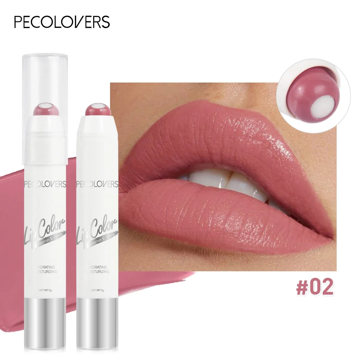 2-in-1 Nude Lipstick – Matte Red Lip Balm, Moisturizing, Waterproof, Long-Lasting, Non-Stick Cup, 6 Colors - Beauty & Beyond